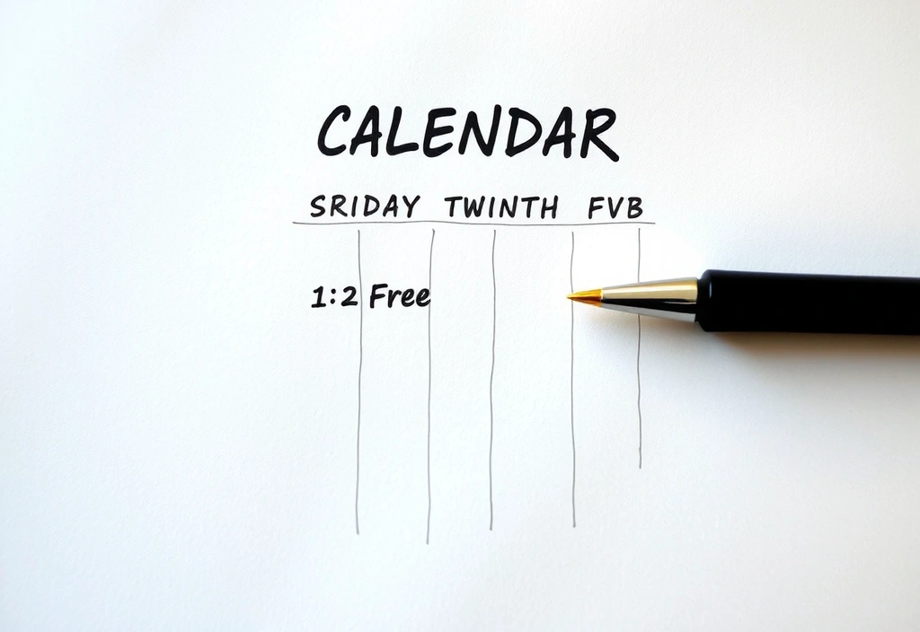 Kalender med lediga tider